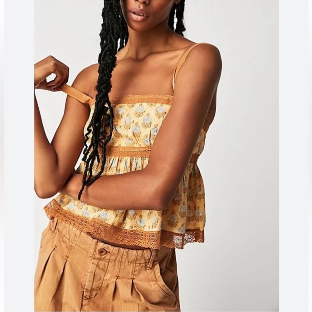 Nwot Free People Blossom Babydoll Tank